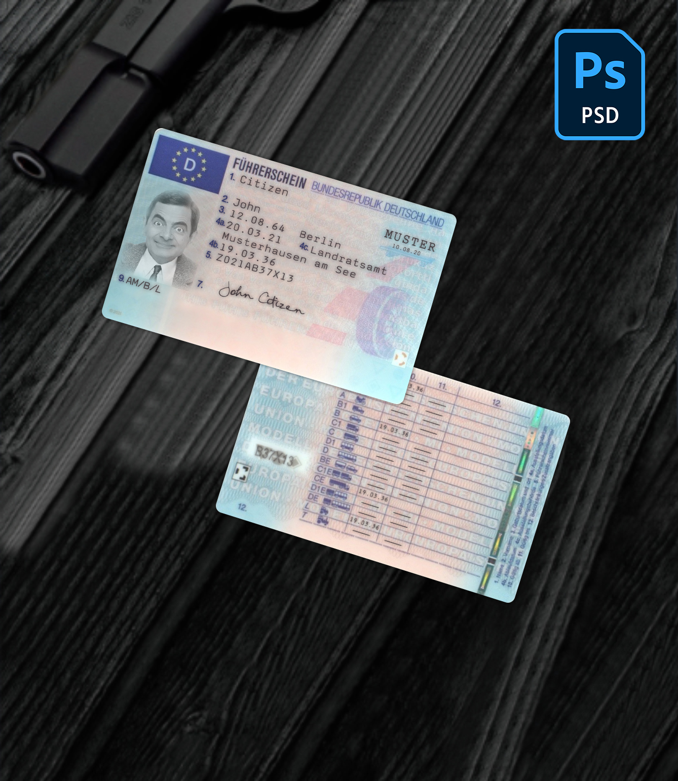 Germany driving license 2021-present PSD